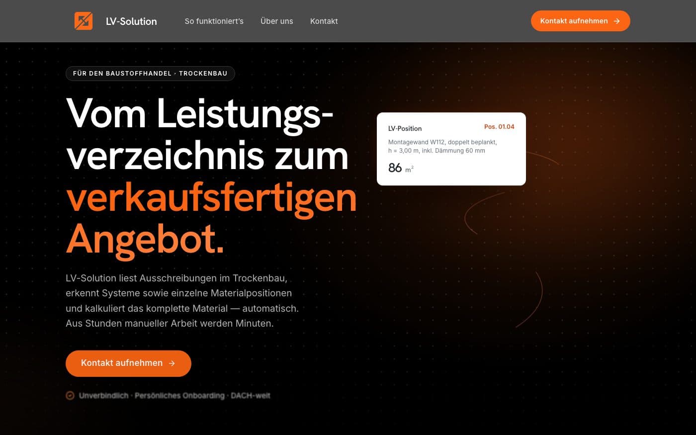 Referenz-Website: LV-Solution